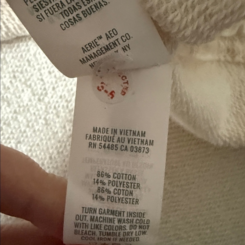 Aerie Cream Oversized Button Down - Picture 8 of 10